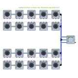 Alien Hydroponics AERO 20 Pot 4 Row Kit