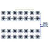 Alien Hydroponics AERO 28 Pot 4 Row Kit