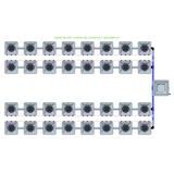 Alien Hydroponics AERO 32 Pot 4 Row Kit