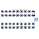 Alien Hydroponics AERO 36 Pot 4 Row Kit