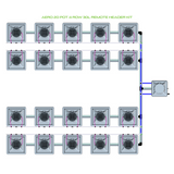 Alien Hydroponics AERO 20 Pot 4 Row Kit