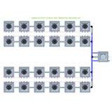 Alien Hydroponics AERO 24 Pot 4 Row Kit