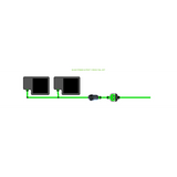 Alien Hydroponics EasyFeed 2 Pot 1 Row Kit