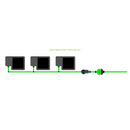 Alien Hydroponics EasyFeed 3 Pot 1 Row Kit
