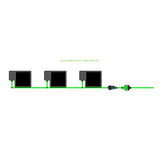 Alien Hydroponics EasyFeed 3 Pot 1 Row Kit