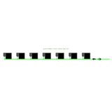 Alien Hydroponics EasyFeed 7 Pot 1 Row Kit