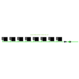 Alien Hydroponics EasyFeed 8 Pot 1 Row Kit