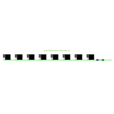 Alien Hydroponics EasyFeed 8 Pot 1 Row Kit