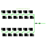 Alien Hydroponics EasyFeed 24 Pot 4 Row Kit