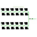 Alien Hydroponics EasyFeed 24 Pot 4 Row Kit
