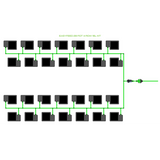 Alien Hydroponics EasyFeed 28 Pot 4 Row Kit
