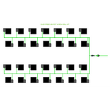 Alien Hydroponics EasyFeed 28 Pot 4 Row Kit