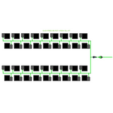 Alien Hydroponics EasyFeed 36 Pot 4 Row Kit