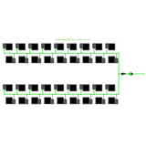 Alien Hydroponics EasyFeed 36 Pot 4 Row Kit