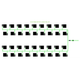 Alien Hydroponics EasyFeed 36 Pot 4 Row Kit