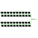 Alien Hydroponics EasyFeed 40 Pot 4 Row Kit