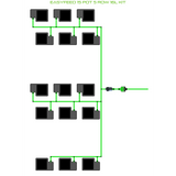 Alien Hydroponics EasyFeed 15 Pot 5 Row Kit