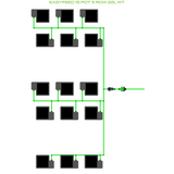 Alien Hydroponics EasyFeed 15 Pot 5 Row Kit