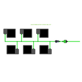 Alien Hydroponics EasyFeed 6 Pot 2 Row Kit