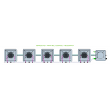 Alien Hydroponics AERO 5 Pot 1 Row Kit