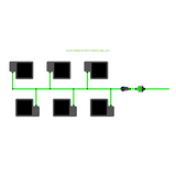 Alien Hydroponics EasyFeed 6 Pot 2 Row Kit