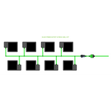 Alien Hydroponics EasyFeed 8 Pot 2 Row Kit