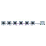 Alien Hydroponics AERO 6 Pot 1 Row Kit