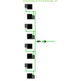 Alien Hydroponics EasyFeed 8 Pot 8 Row Kit
