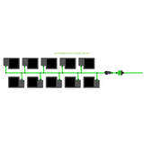 Alien Hydroponics EasyFeed 10 Pot 2 Row Kit