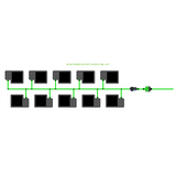 Alien Hydroponics EasyFeed 10 Pot 2 Row Kit
