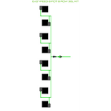 Alien Hydroponics EasyFeed 8 Pot 8 Row Kit