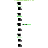 Alien Hydroponics EasyFeed 9 Pot 9 Row Kit