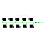 Alien Hydroponics EasyFeed 10 Pot 2 Row Kit