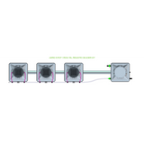 Alien Hydroponics AERO 3 Pot 1 Row Kit