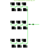Alien Hydroponics EasyFeed 18 Pot 6 Row Kit