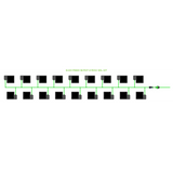 Alien Hydroponics EasyFeed 18 Pot 2 Row Kit