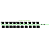 Alien Hydroponics EasyFeed 20 Pot 2 Row Kit
