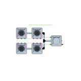 Alien Hydroponics AERO 4 Pot 2 Row Kit