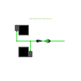 Alien Hydroponics EasyFeed 2 Pot 2 Row Kit