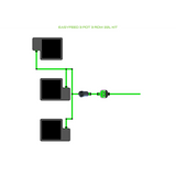 Alien Hydroponics EasyFeed 3 Pot 3 Row Kit