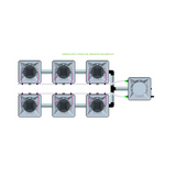 Alien Hydroponics AERO 6 Pot 2 Row Kit