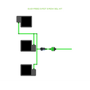 Alien Hydroponics EasyFeed 3 Pot 3 Row Kit