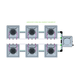 Alien Hydroponics AERO 6 Pot 2 Row Kit