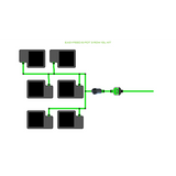Alien Hydroponics EasyFeed 6 Pot 3 Row Kit
