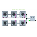 Alien Hydroponics AERO 6 Pot 2 Row Kit
