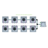 Alien Hydroponics AERO 8 Pot 2 Row Kit