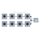 Alien Hydroponics AERO 8 Pot 2 Row Kit