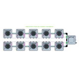 Alien Hydroponics AERO 10 Pot 2 Row Kit
