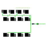 Alien Hydroponics EasyFeed 12 Pot 3 Row Kit