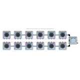 Alien Hydroponics AERO 12 Pot 2 Row Kit